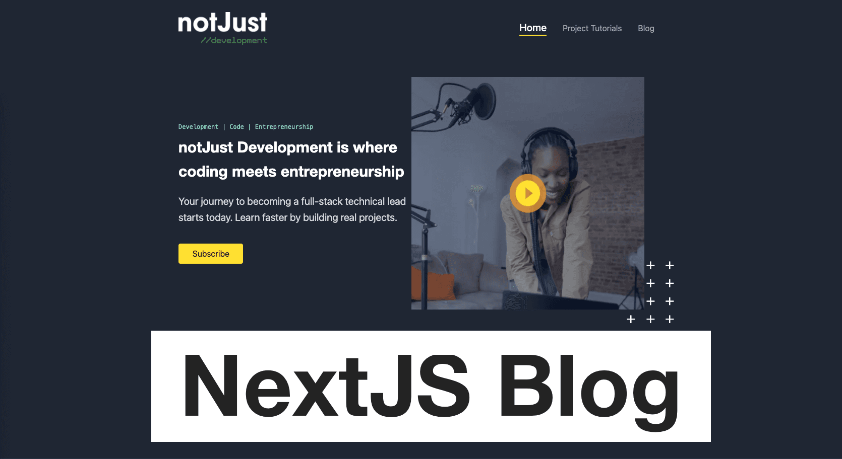 How I built the new notjust.dev platform with NextJS